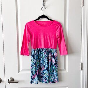 Lilly Pulitzer Girl Giavanna Dress Cotton Kids Lace Printed